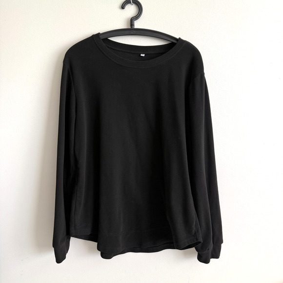 Women's XL Black Fleece Sweatshirt Cozy Witchy Everyday Timeless Outdoors - Picture 1 of 10